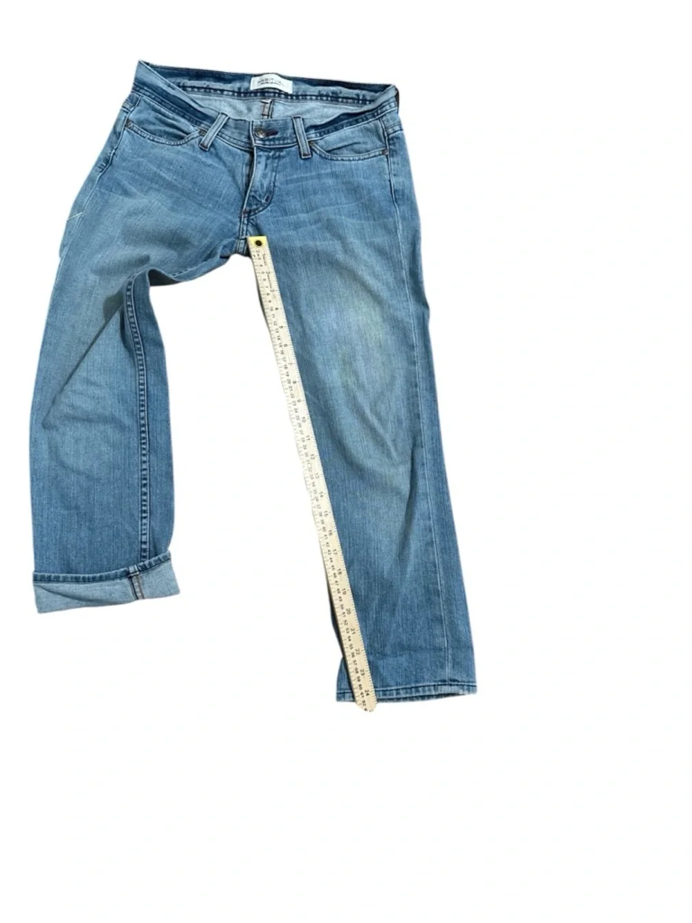 Habitual Light Wash Rolled Cuff Cropped Jeans 26 Relaxed Fit